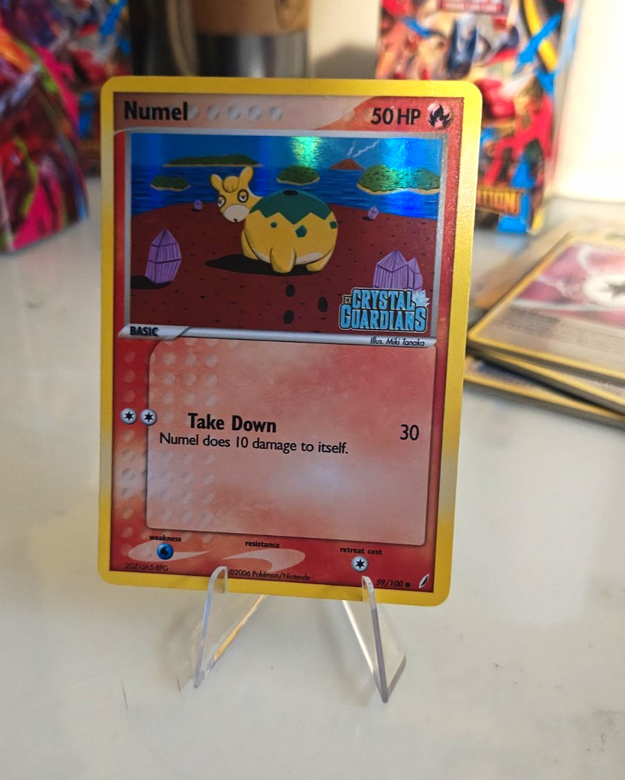 Pokemon TCG Numel 59/100 EX Crystal Guardians 2006 EN Reverse Holo STAMPED Pokemon TCG Numel 59/100 EX Crystal Guardians 2006 EN Reverse Holo STAMPED