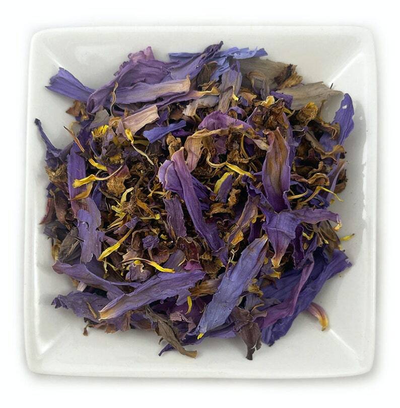 Egyptian Crushed Blue Lotus Nelumbo nucifera Dried Flowers Fresh Harvest USA