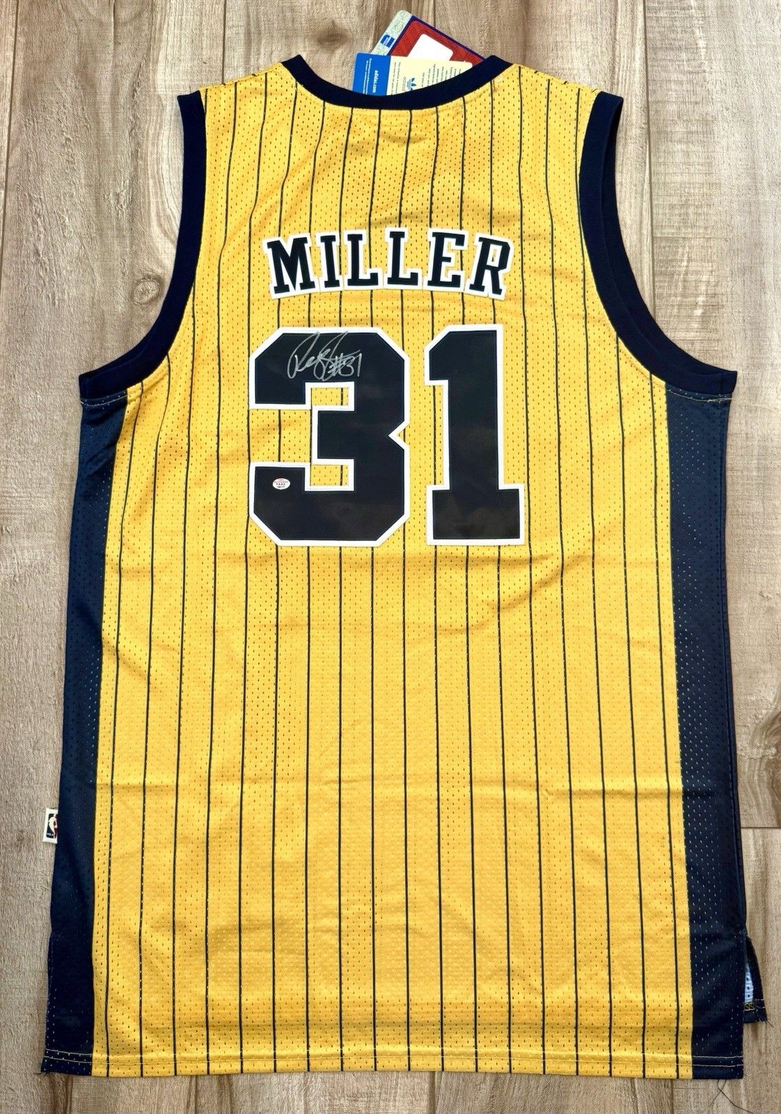 Reggie Miller Signed Indiana Pacers Adidas Jersey Autographed NBA  Authentic