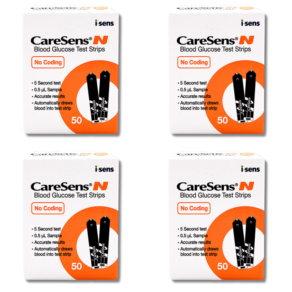 CareSens N - 200 Test Strips (4 x 50) | Authorized by CareSens® (12-2027)