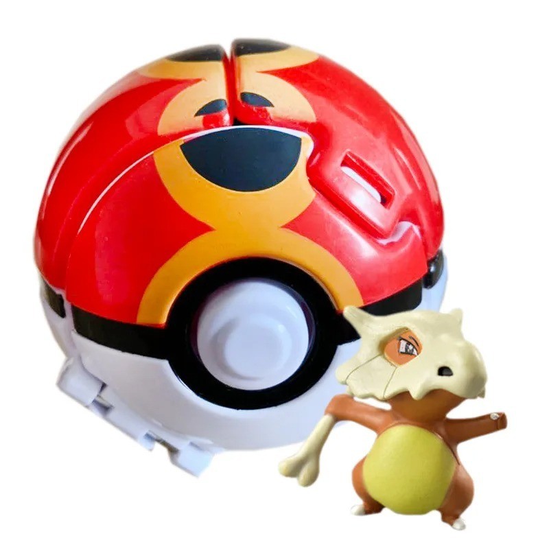 TOMY Poke Throw N Pop Ball Mini Figures Ready to Battle Ultra Ball Figure