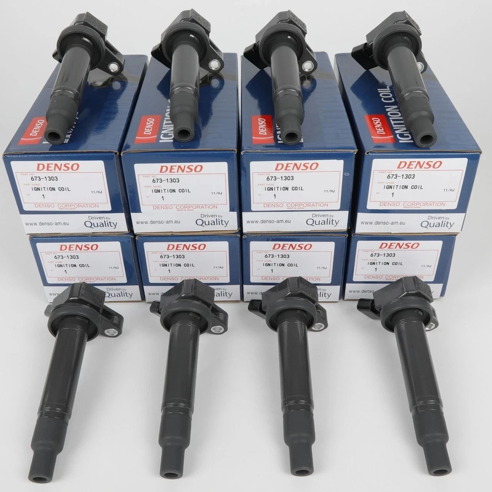 New Pack of 8 Denso 90919-02230 Ignition Coils 673-1303 for Tundra 4.7L V8 US New Pack of 8 Denso 90919-02230 Ignition Coils 673-1303 for Tundra 4.7L V8 US