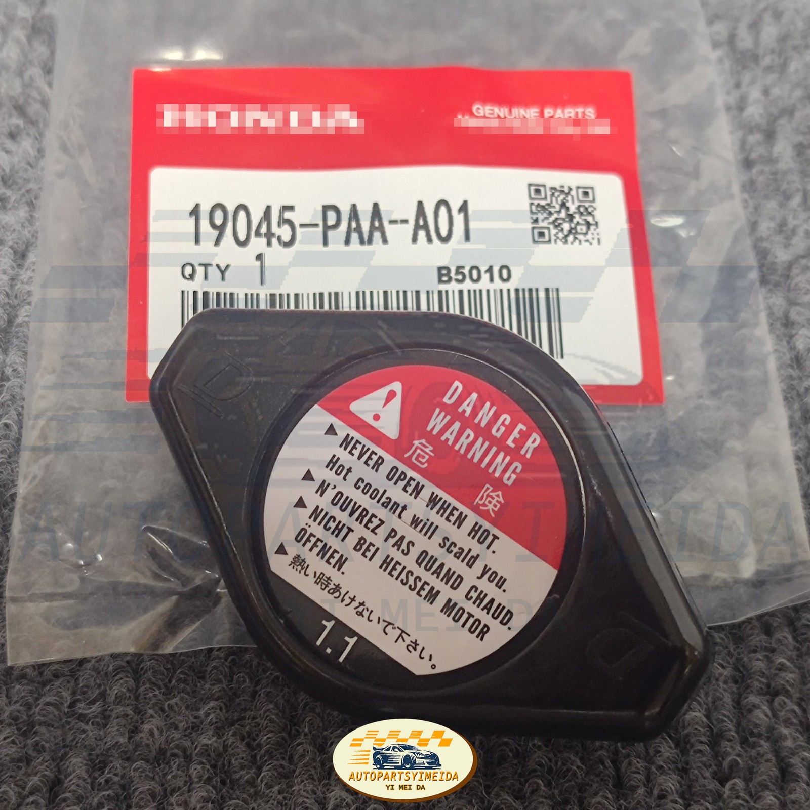 OEM Cooling Radiator Cap 19045-PAA-A01 For Honda Accord Civic Acura CL TL