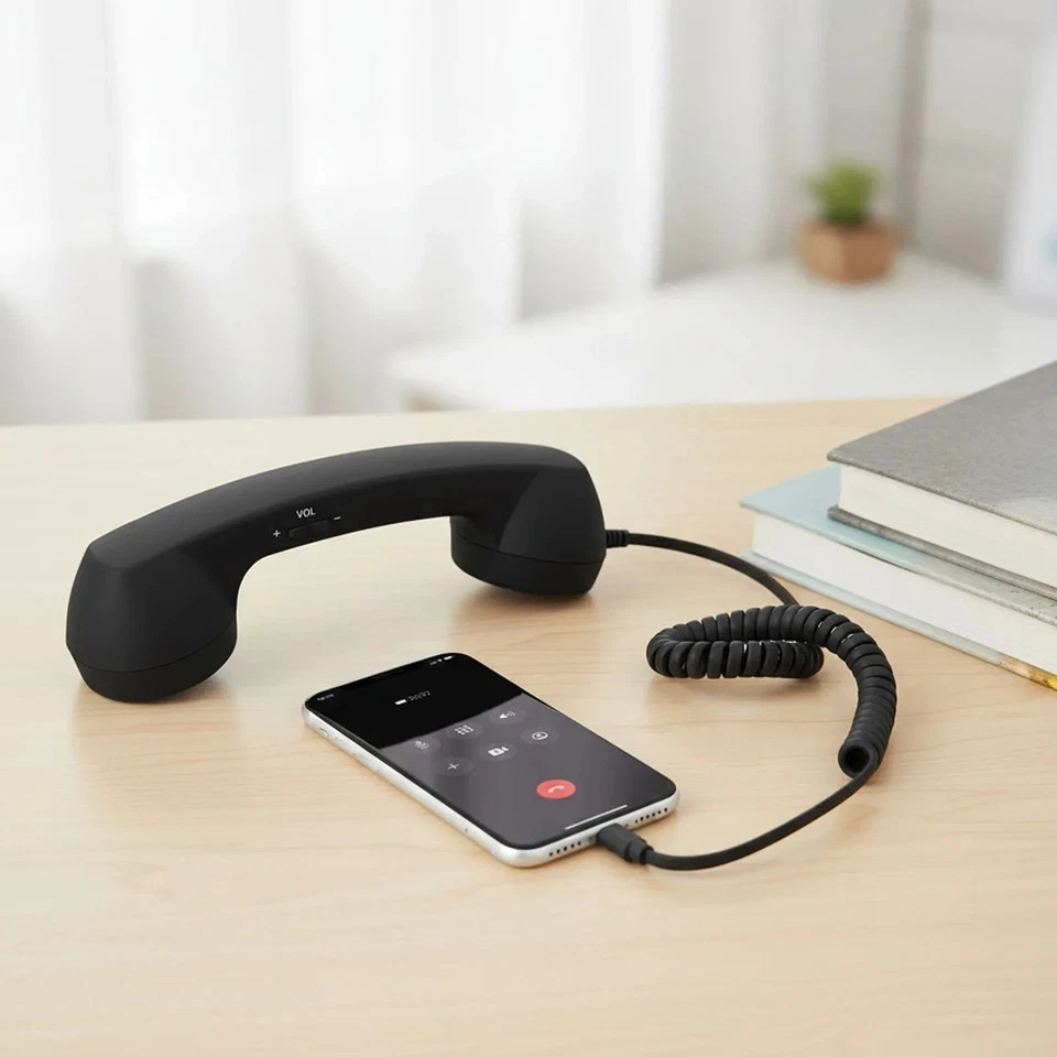 Retro Phone Handset,Retro Phone Handset for iPhone and Android,Type-C for Phones