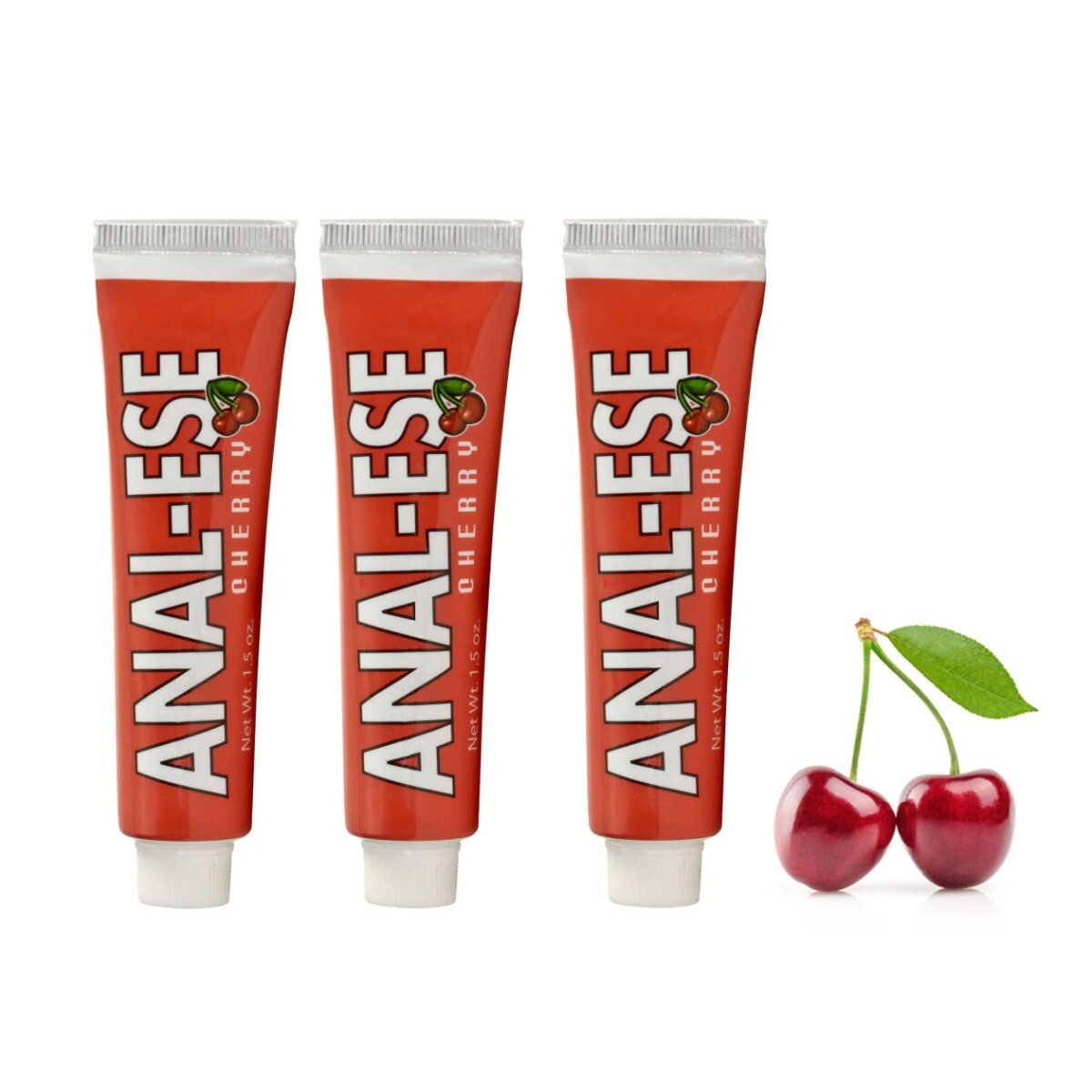 3 Nasstoys Anal Ese Eze Eaze Ease Numbing Desensitizing Lubricant 1.5 oz Cherry
