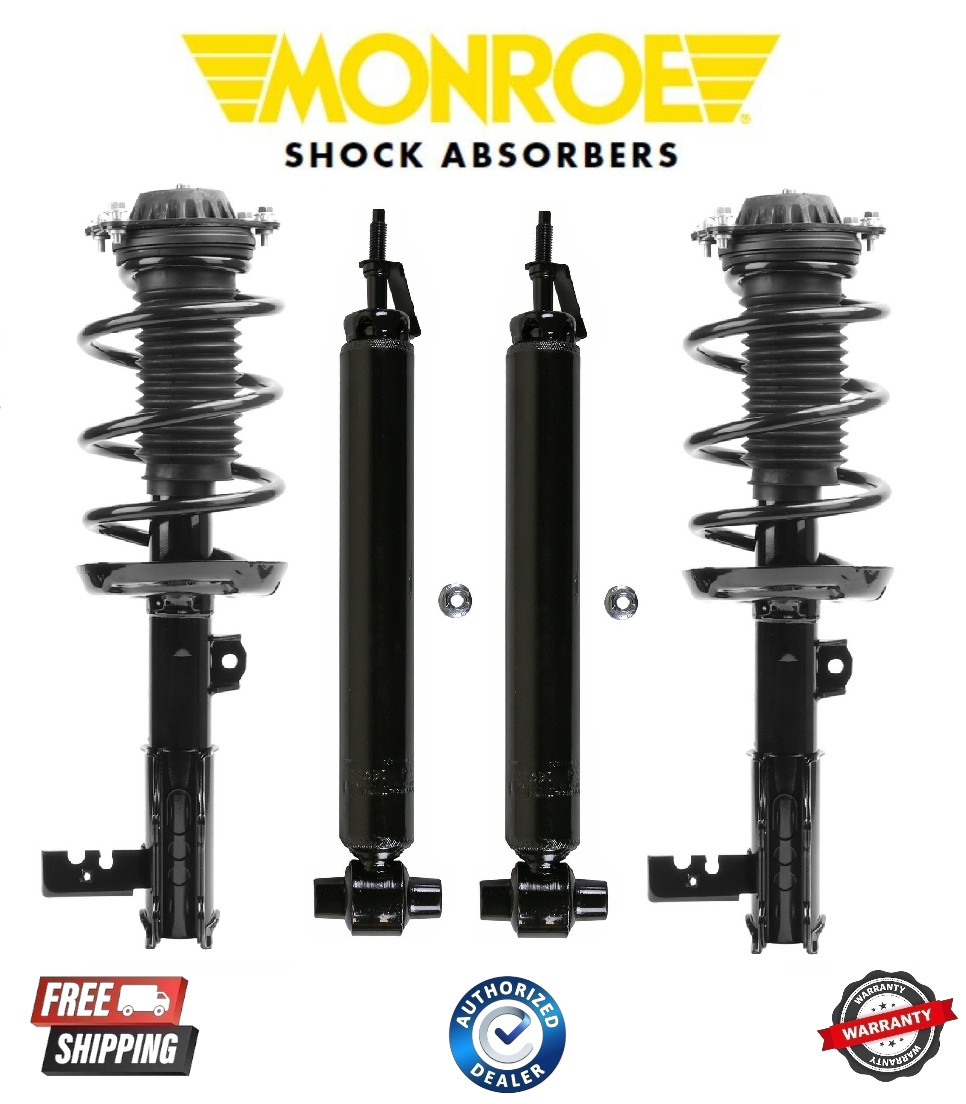 Monroe Front Struts & Coils Rear Shock Absorbers Set for 18-24 Equinox Terrain