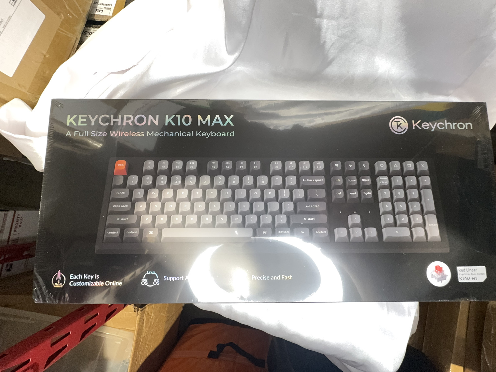 Keychron K10M-H1 Max QMK Wireless Custom Mechanical Full-Size Keyboard