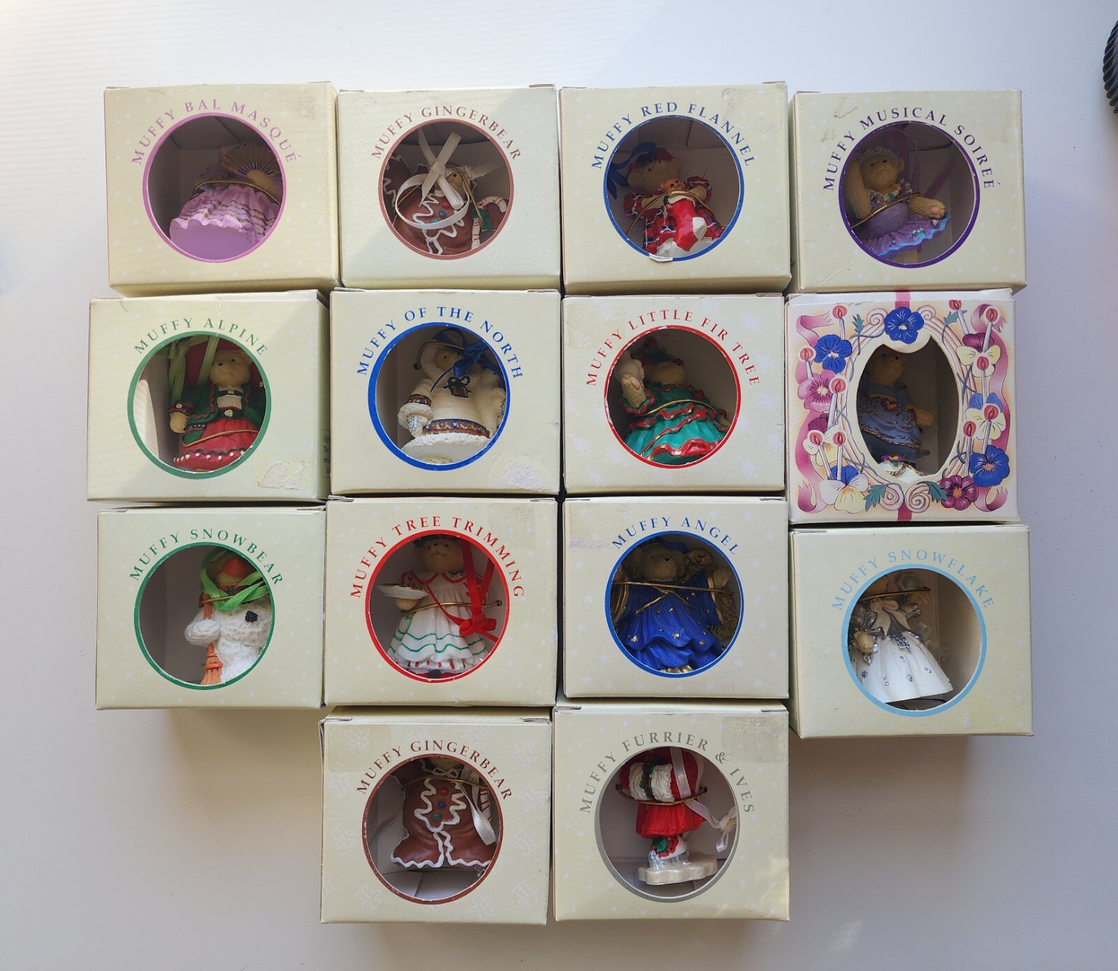Rare Muffy Vander Bear Collection Christmas Full Set Vintage Collector