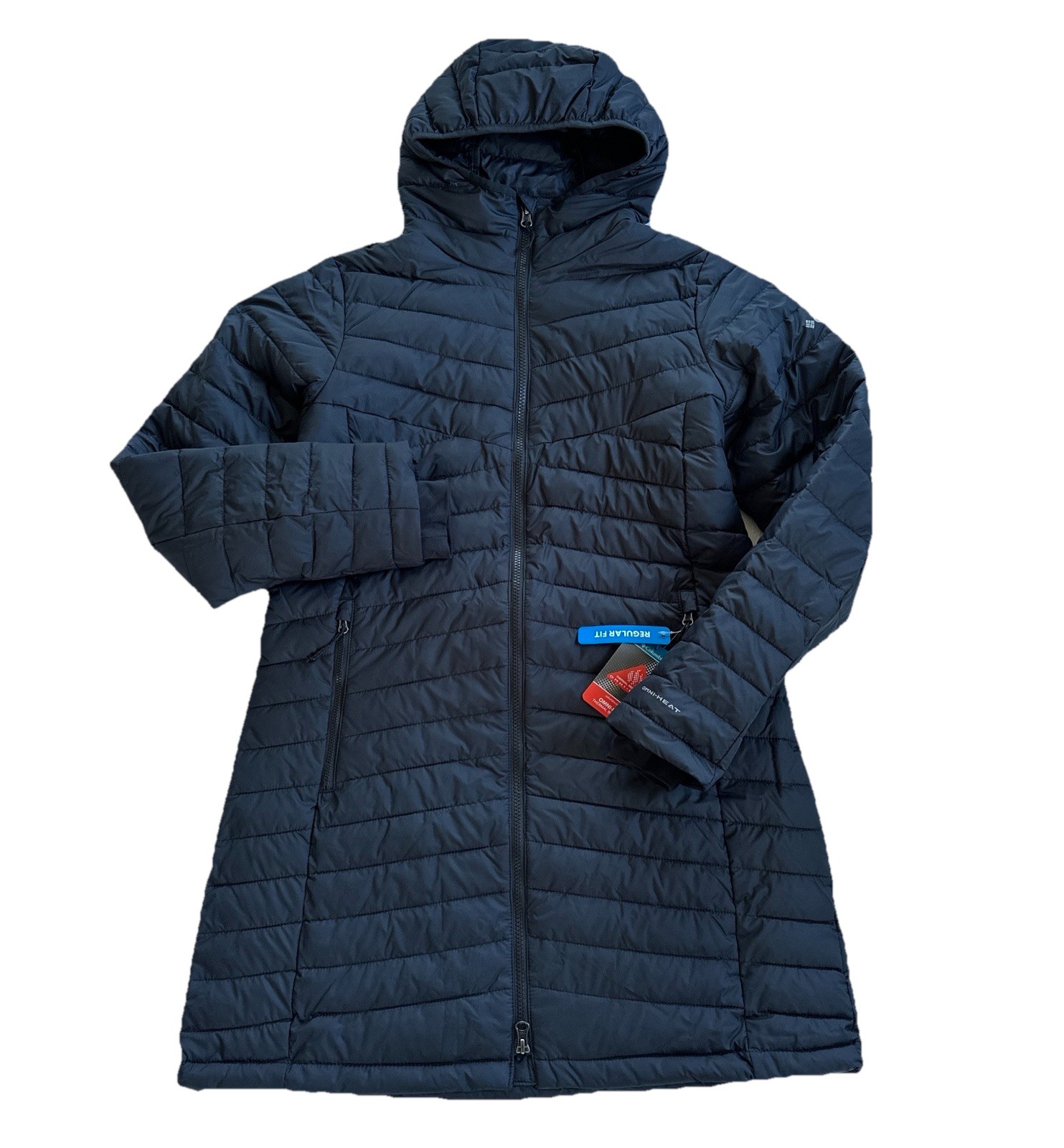 Columbia Women's White Out FS 1.0 Mid Hooded Omni-Heat Jacket, Black Columbia Women's White Out FS 1.0 Mid Hooded Omni-Heat Jacket, Black
