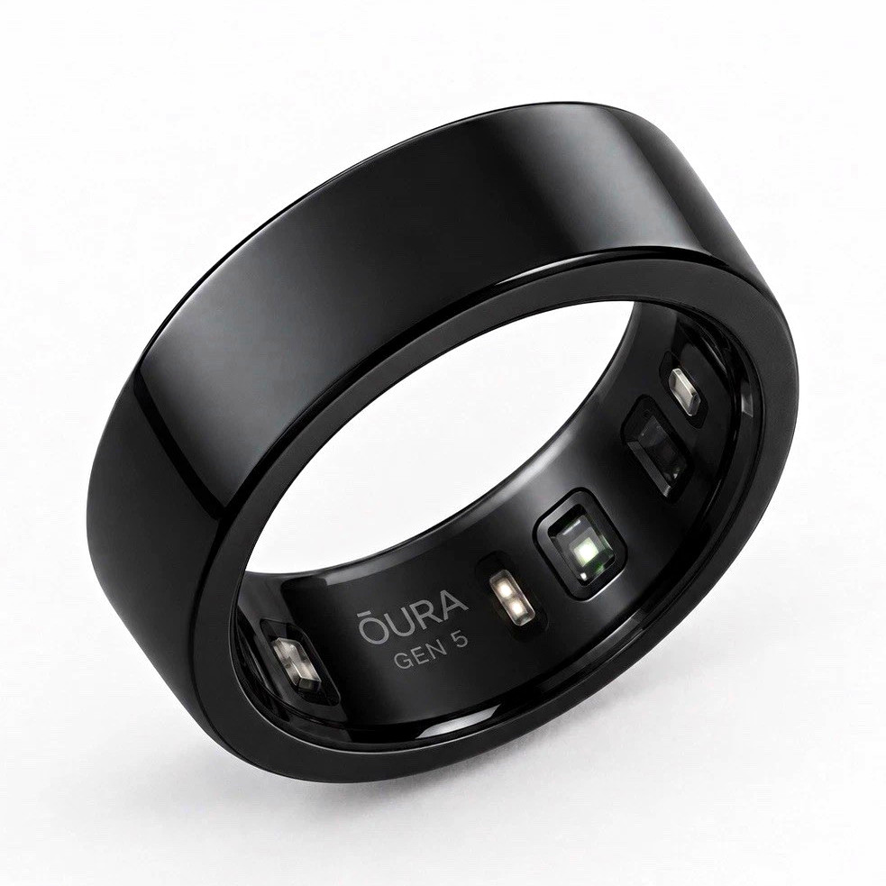 Oura Ring Gen 5 Black Smart Ring – Size 11