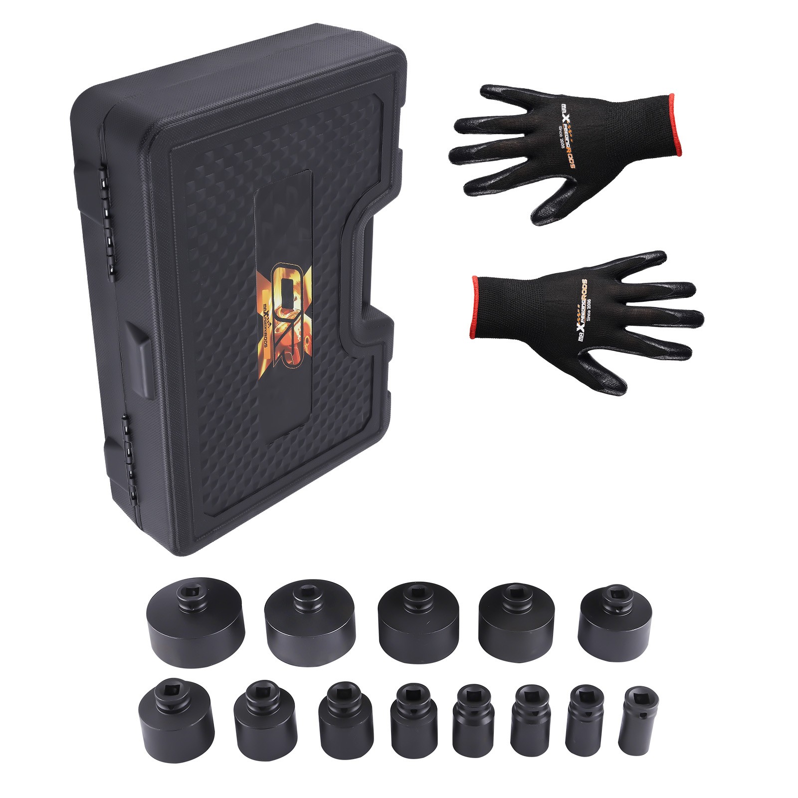 13pc Grooved Locknut Socket Set 1/2\ 13pc Grooved Locknut Socket Set 1/2\