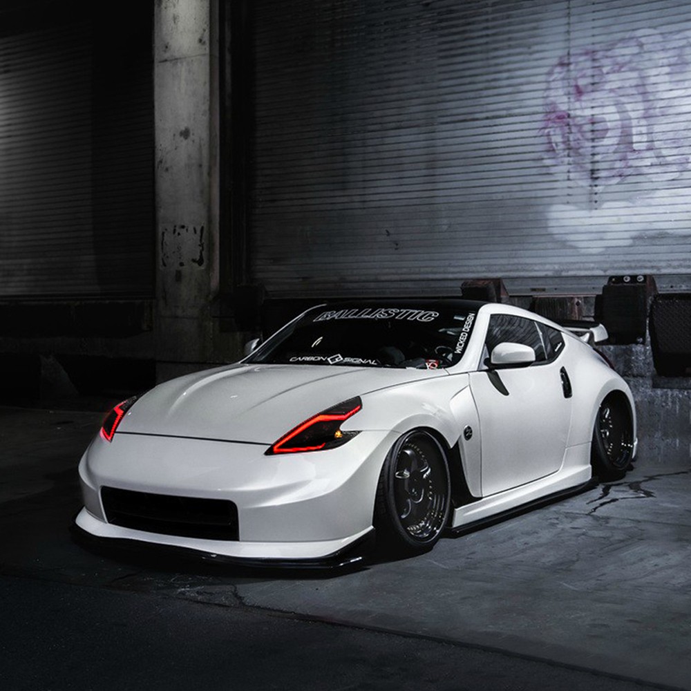 1Set RGB Full LED Headlights For Nissan 370Z Z34 2008-2020 Upgrade Head Lamps