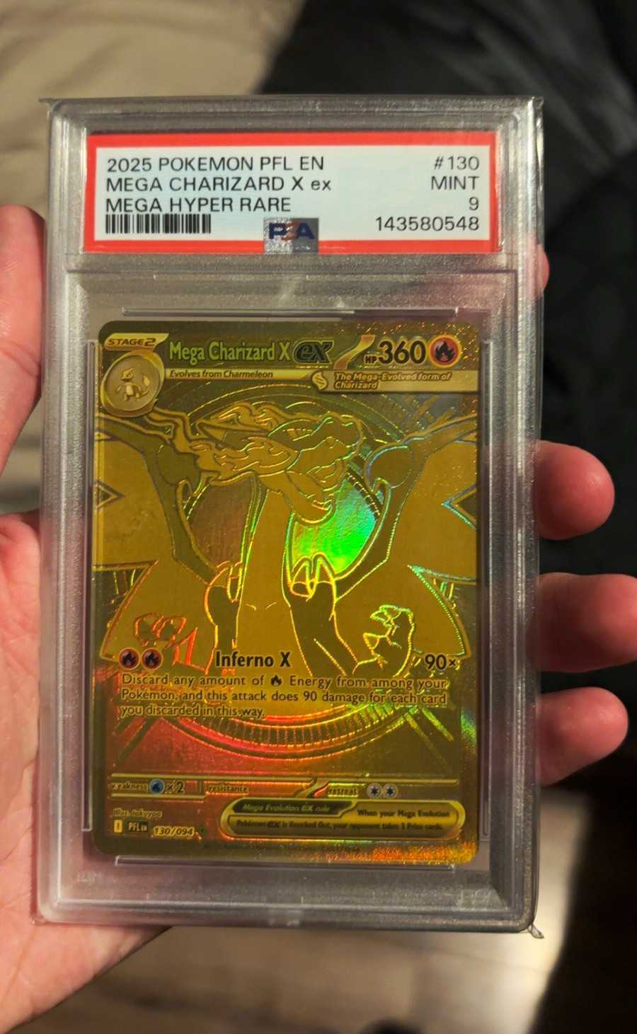 Pokemon TCG Mega Charizard X EX Mega Hyper Rare Holo 130/094 Pokemon TCG Mega Charizard X EX Mega Hyper Rare Holo 130/094