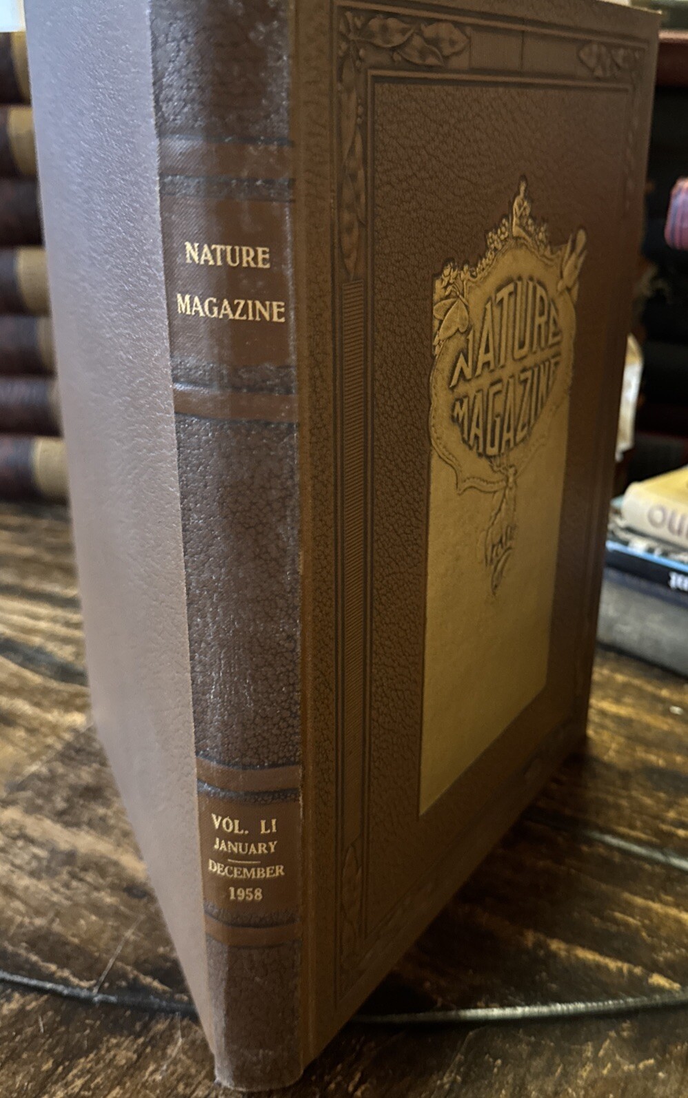 Vintage 1958 Nature Magazine Vol 51 - January-December 1958 Illustrated