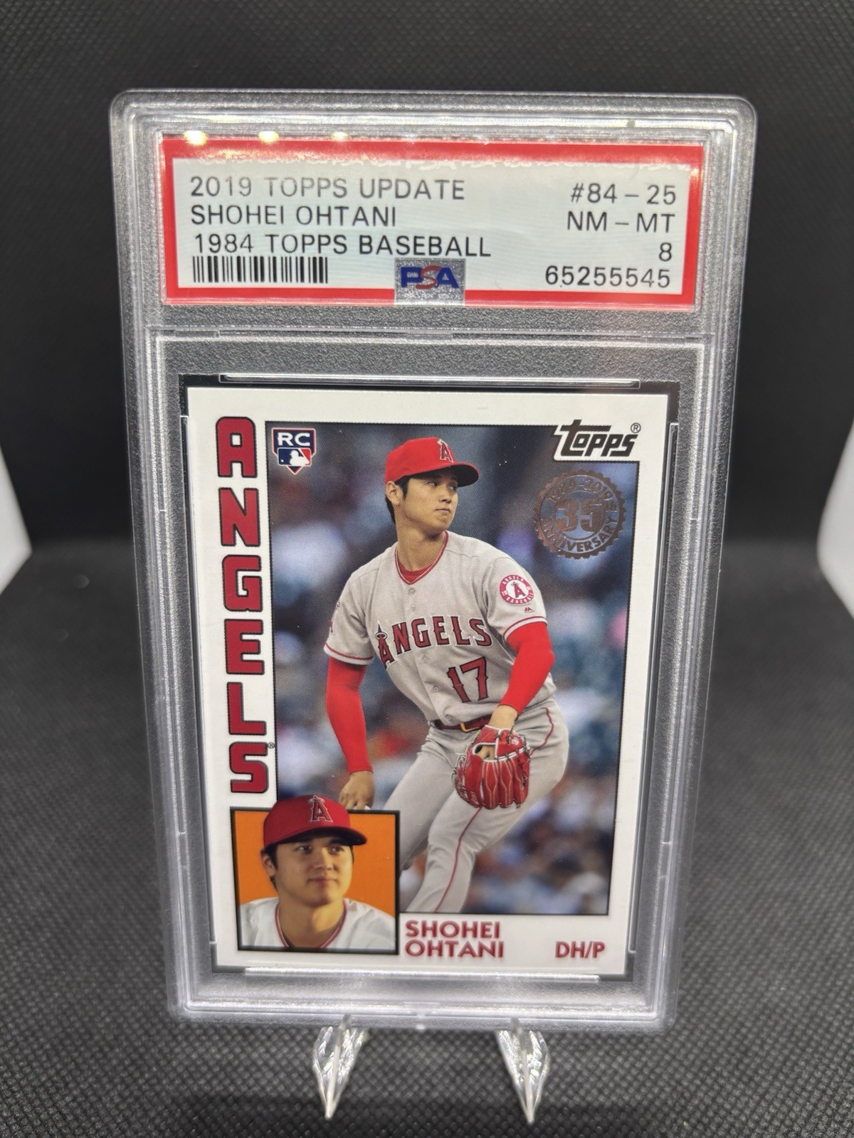 2019 Topps Update Series - 1984 Topps Baseball Shohei Ohtani #84-25 PSA 8