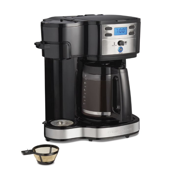 [HOT SALE] Hamilton Beach 2-Way Programmable Coffee Maker 12-Cup Black