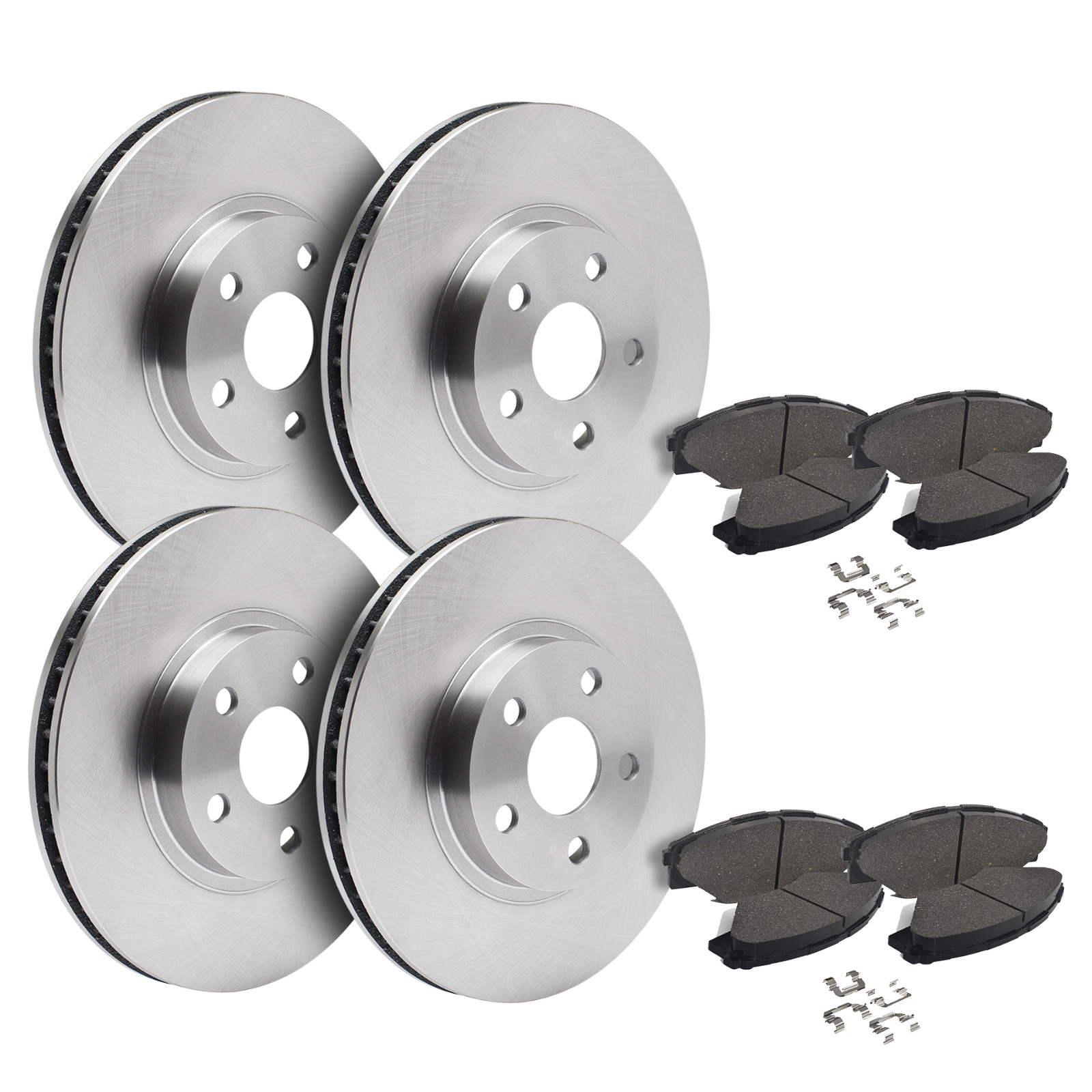 Front & Rear Brake Rotors + Ceramic Pads for 2018-2021 Buick Encore Chevy Trax