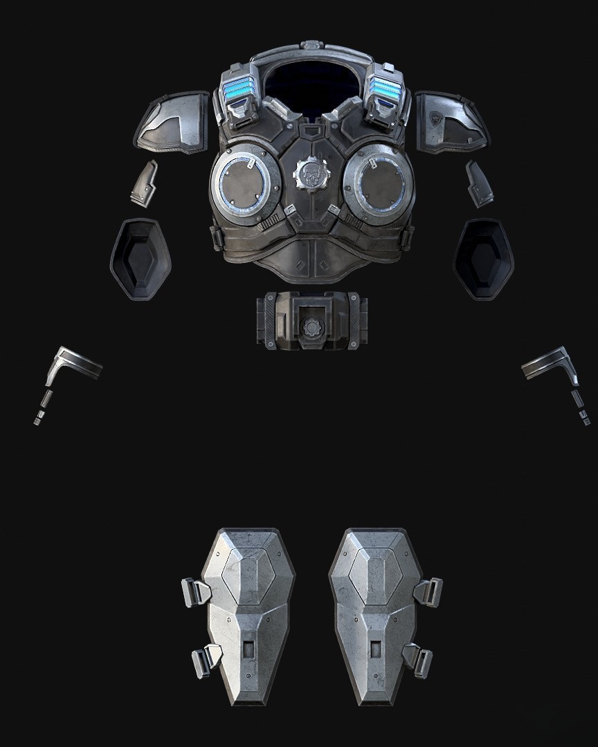 Gears of War Coalition of Ordered Governments COG Armor Set