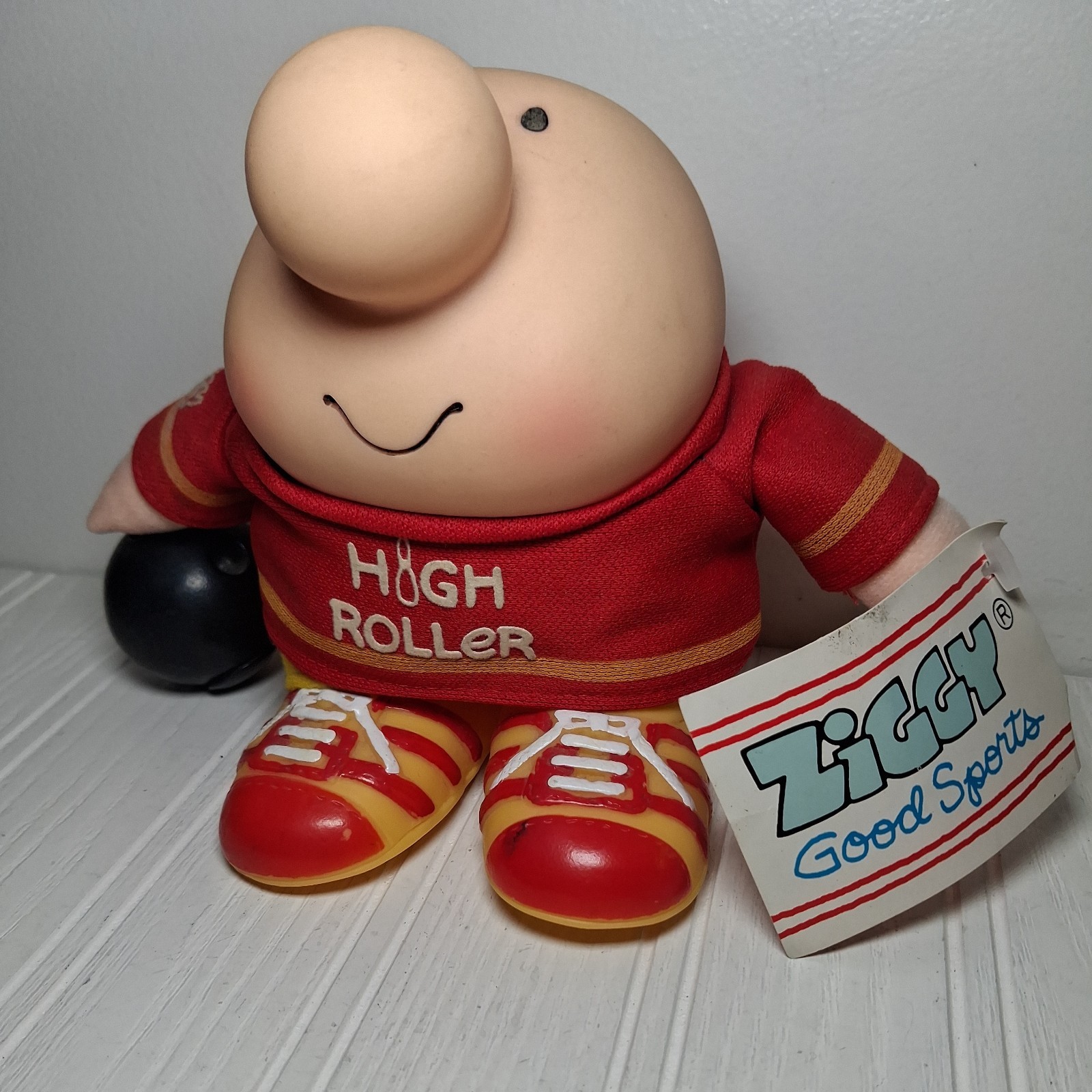 Vintage Ziggy Rubber High Roller Bowling  Ziggy 1988 With Tag