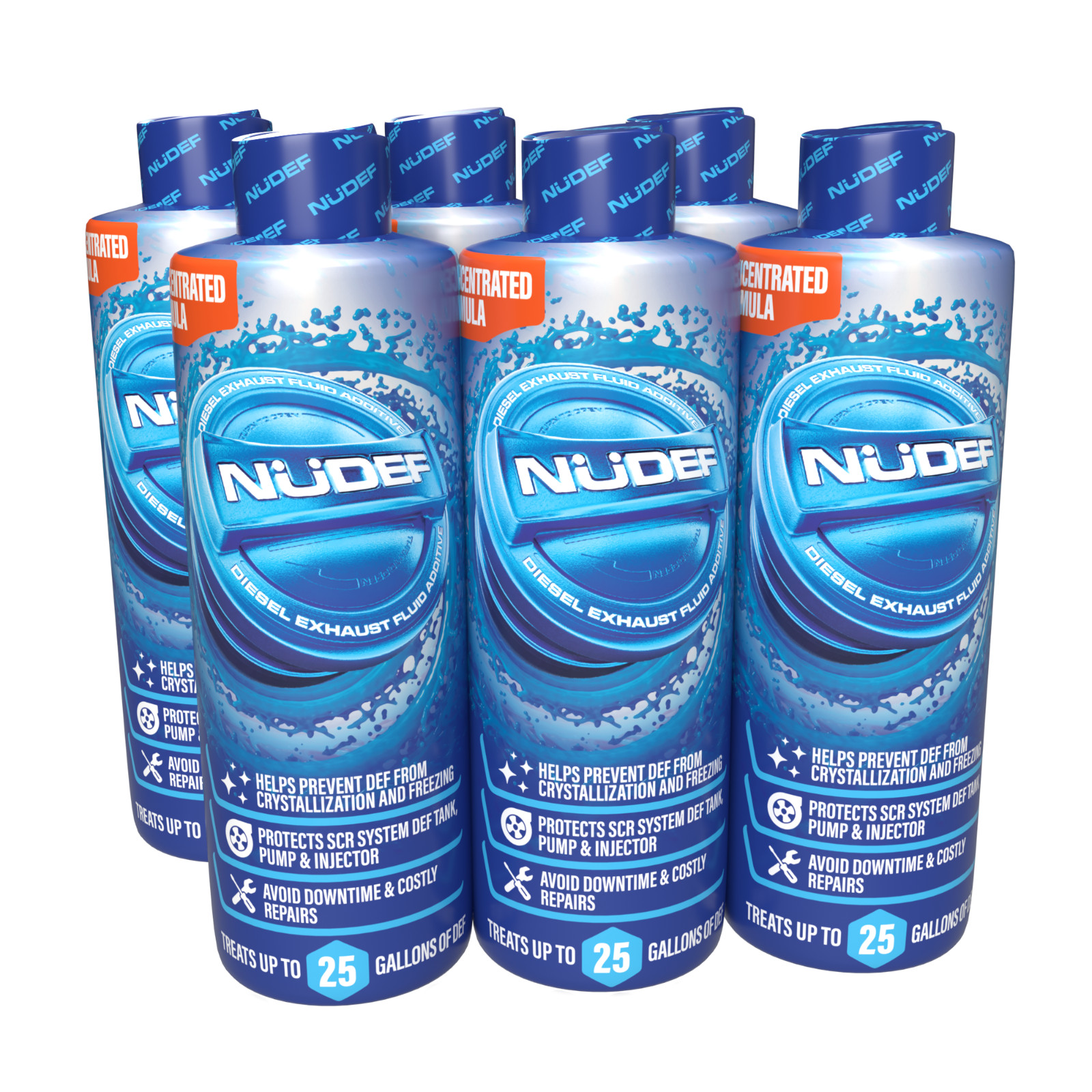 NuDef Diesel Exhaust Fluid Additive Cleaner Prevents Crystals & Freezing 6 Pack