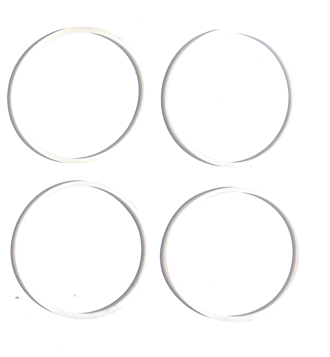 Fab International 4 Pack Replacement Gasket Compatible Transluscent White 