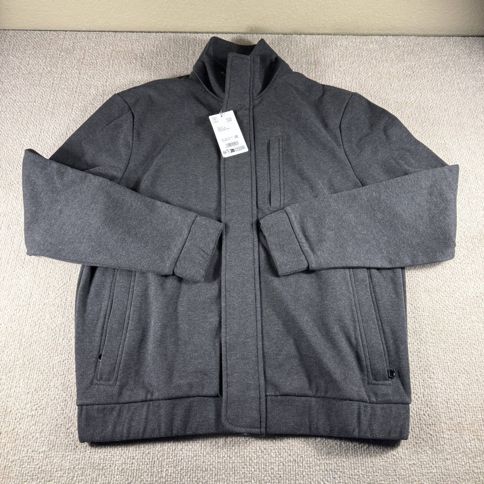 BOGNER Men\'s Meville Jacket Polyester Wool US Medium Dark Grey Designer $680