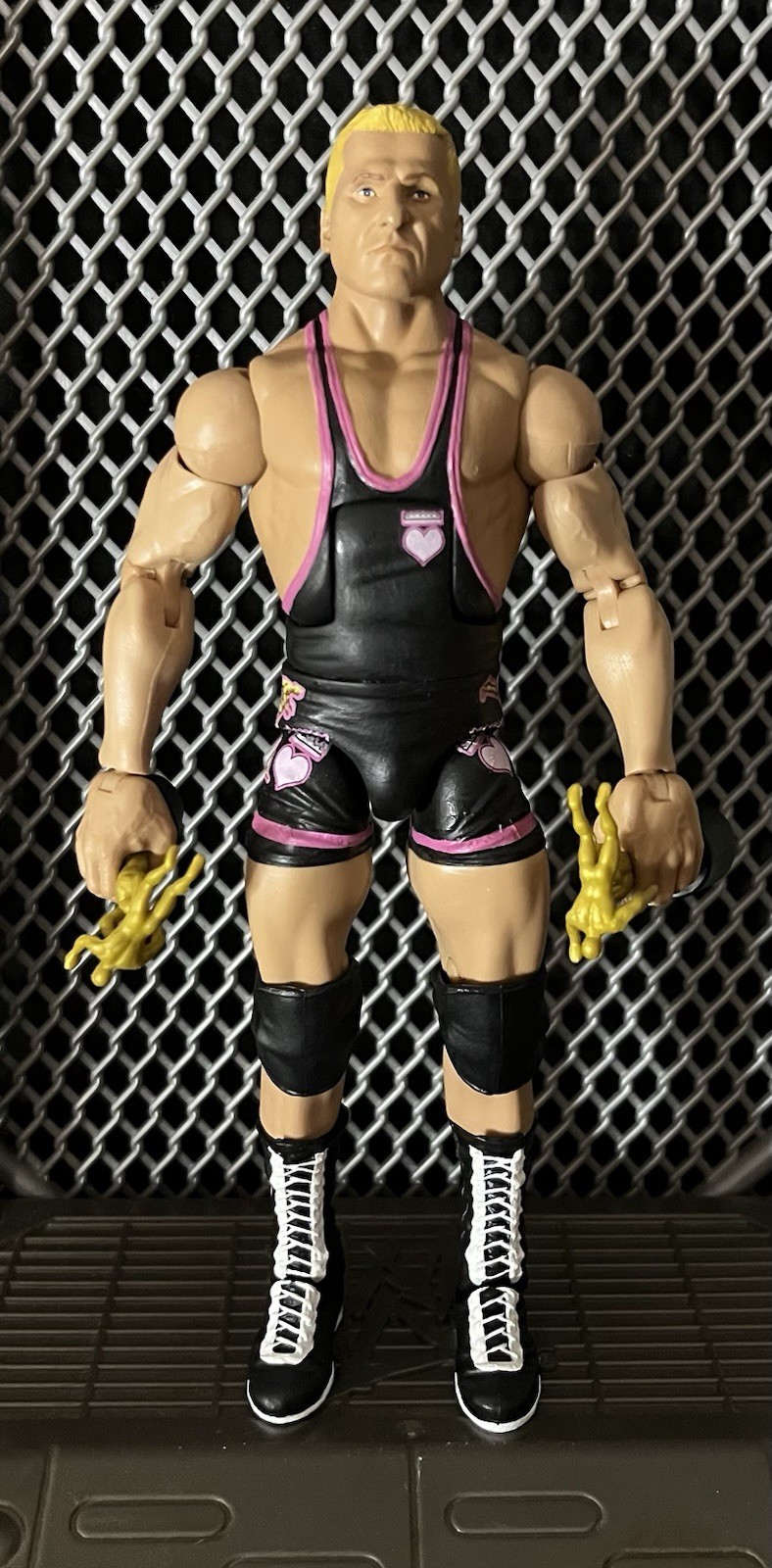Owen Hart Elite Custom Wrestling Figure Mattel WWF WWE Stampede Aew