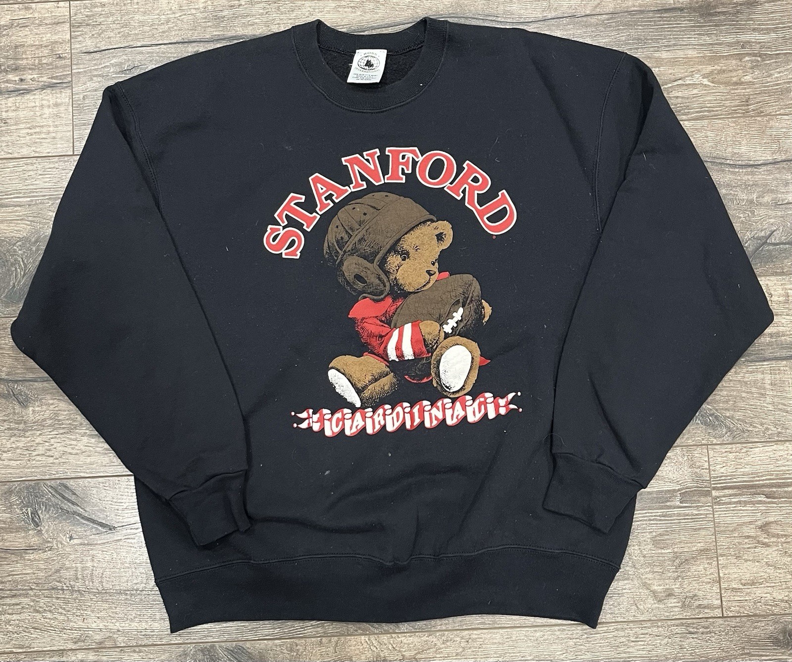 Vintage 90s Stanford Cardinal Teddy Bear Embossed XL Crewneck Sweater Football Vintage 90s Stanford Cardinal Teddy Bear Embossed XL Crewneck Sweater Football