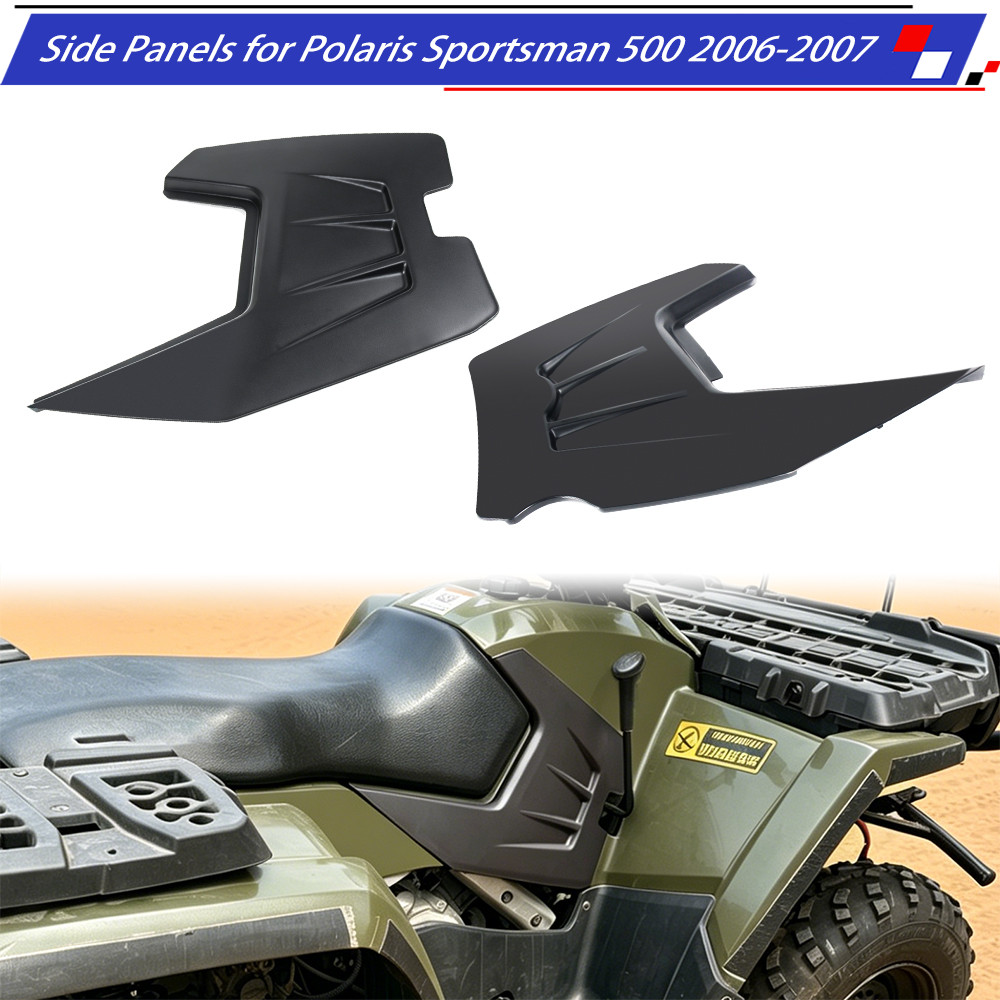 2pcs Side Panels Black Fairing Panel for Polaris Sportsman 800 700 500 2006-2007