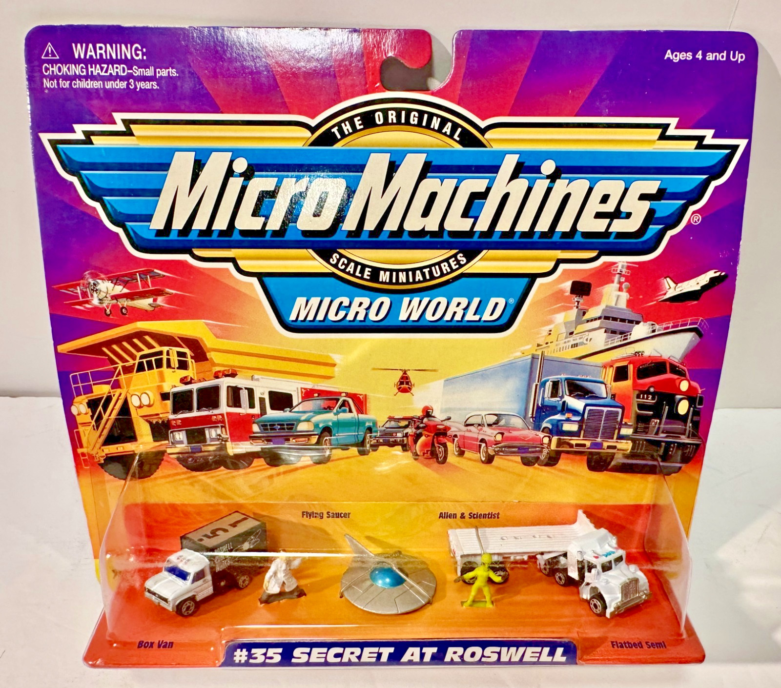 MICRO MACHINES #35 SECRET AT ROSWELL 1998 MIB RARE