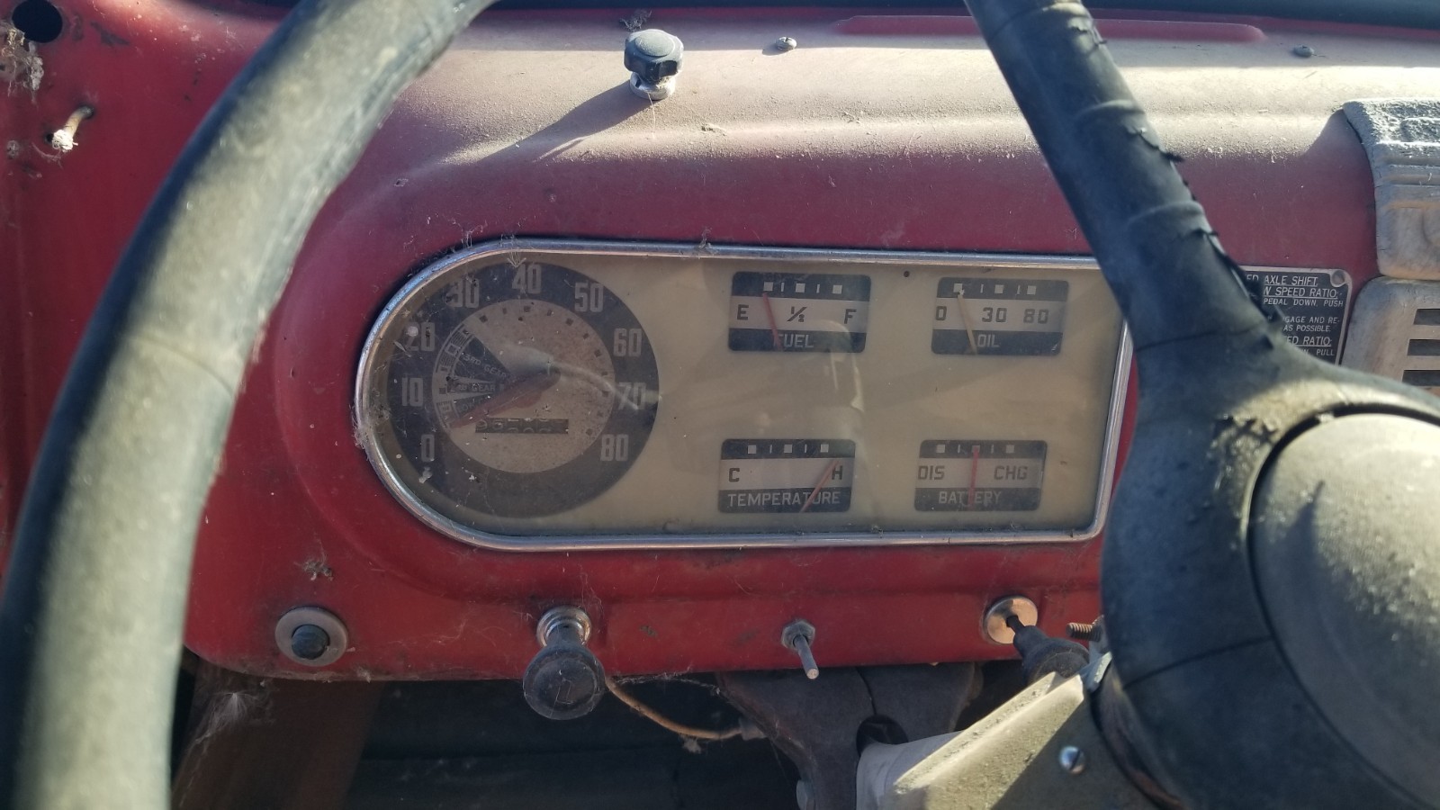 Gauge Cluster 1948-50 1950 Ford Truck 48 49 50 F1 F2 F3 F4 F5 F6