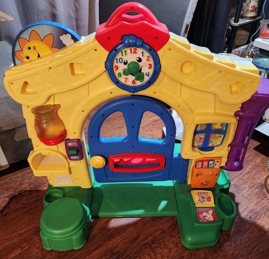 Vintage Fisher Price Laugh & Learn Learning Home Tested W/accessories Shown NICE