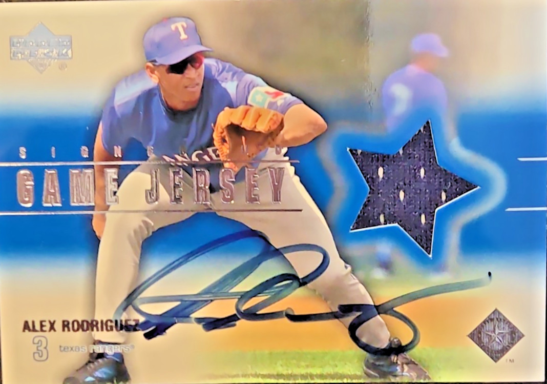 2001 Upper Deck - Signed Game Jersey Alex Rodriguez #AR (AU, MEM) 2001 Upper Deck - Signed Game Jersey Alex Rodriguez #AR (AU, MEM)