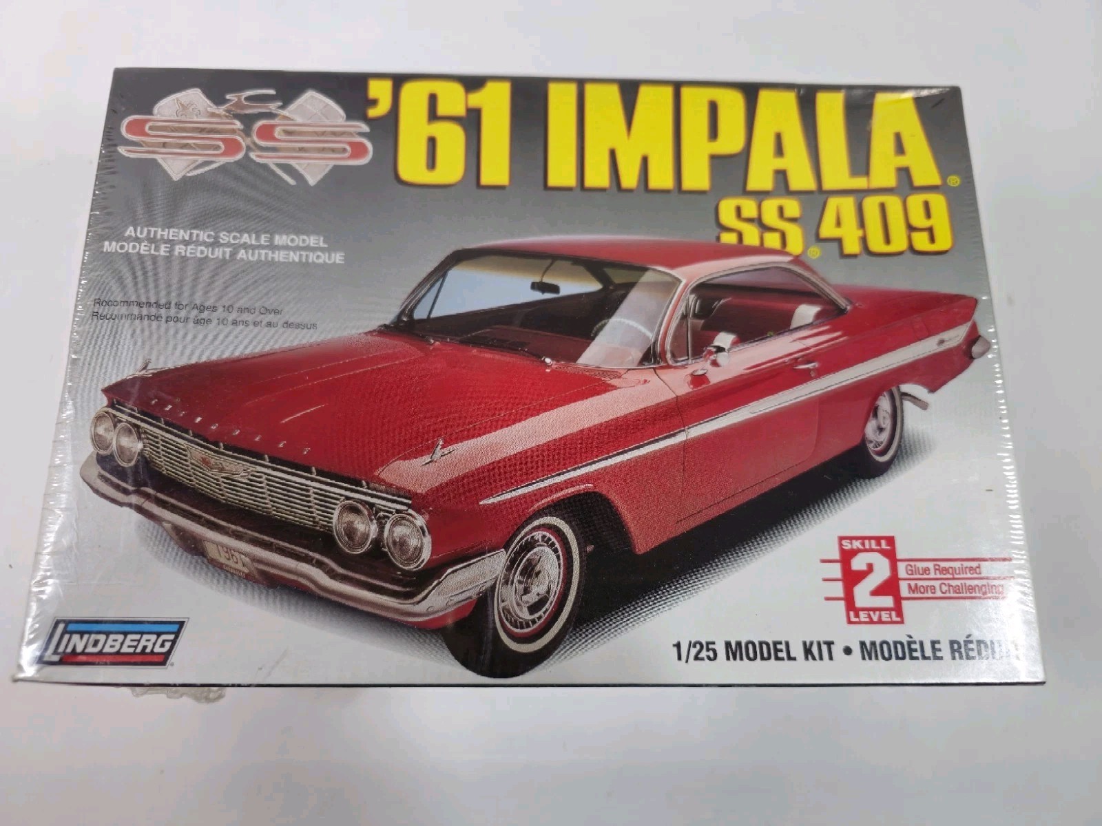 Vintage 1996 Lindberg 1/25 61 Impala SS 409 Convertible New Factory Sealed Vintage 1996 Lindberg 1/25 61 Impala SS 409 Convertible New Factory Sealed