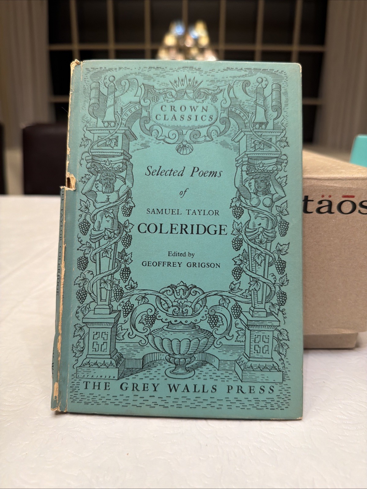 Vintage 1951 Crown Classics Selected Poems Of Samuel Taylor Coleridge - London Vintage 1951 Crown Classics Selected Poems Of Samuel Taylor Coleridge - London