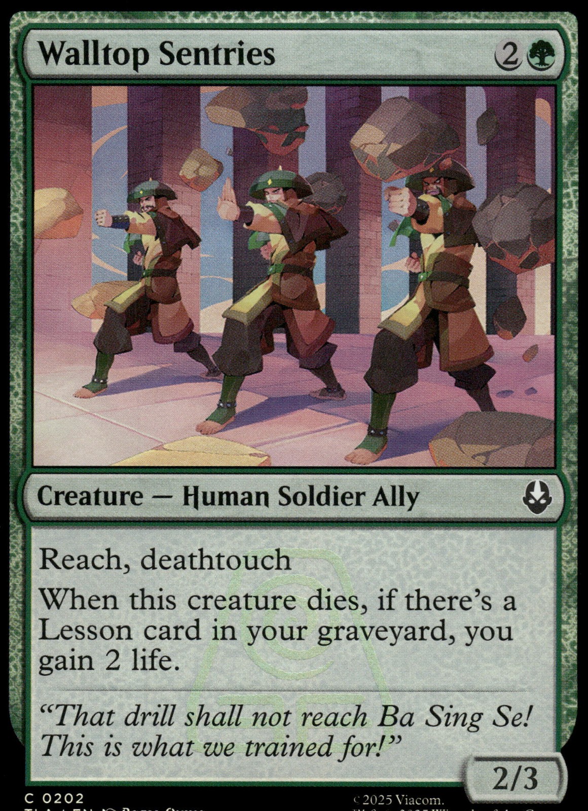 MTG - Walltop Sentries 202 Avatar: The Last Airbender C - Foil