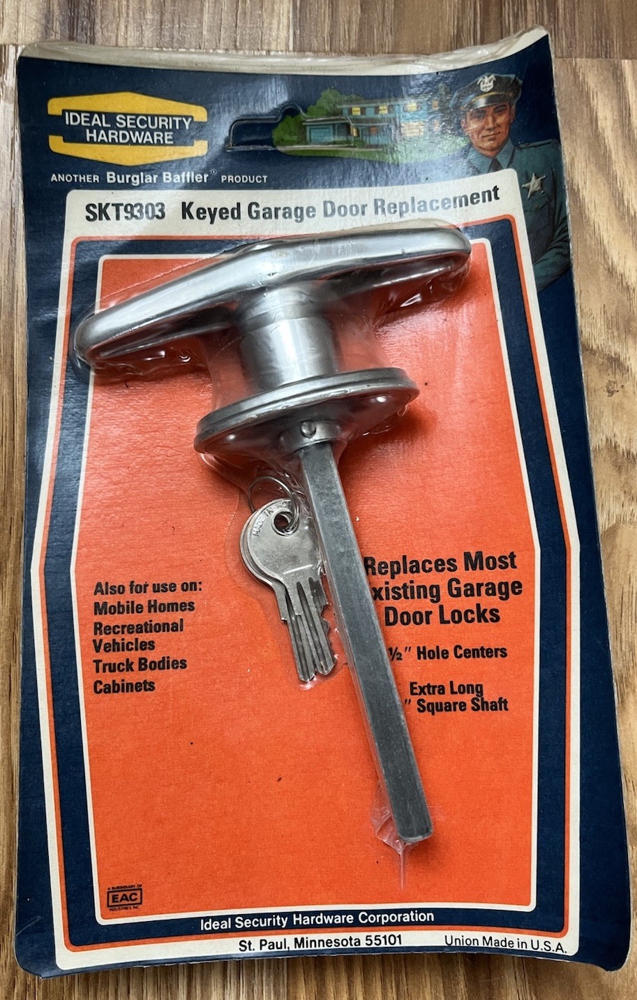 vintage ideal security SKT9303 truck body garage door 5/16\