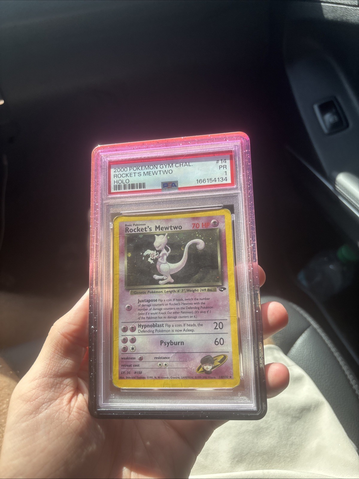Rocket's Mewtwo 14/132 Gym Challenge Holo PSA 1 Pokemon Card