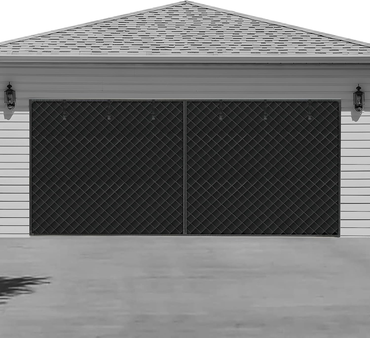 Garage Door Insulation Curtain, Magnetic Thermal Weatherproof Screen, 9×8 Ft