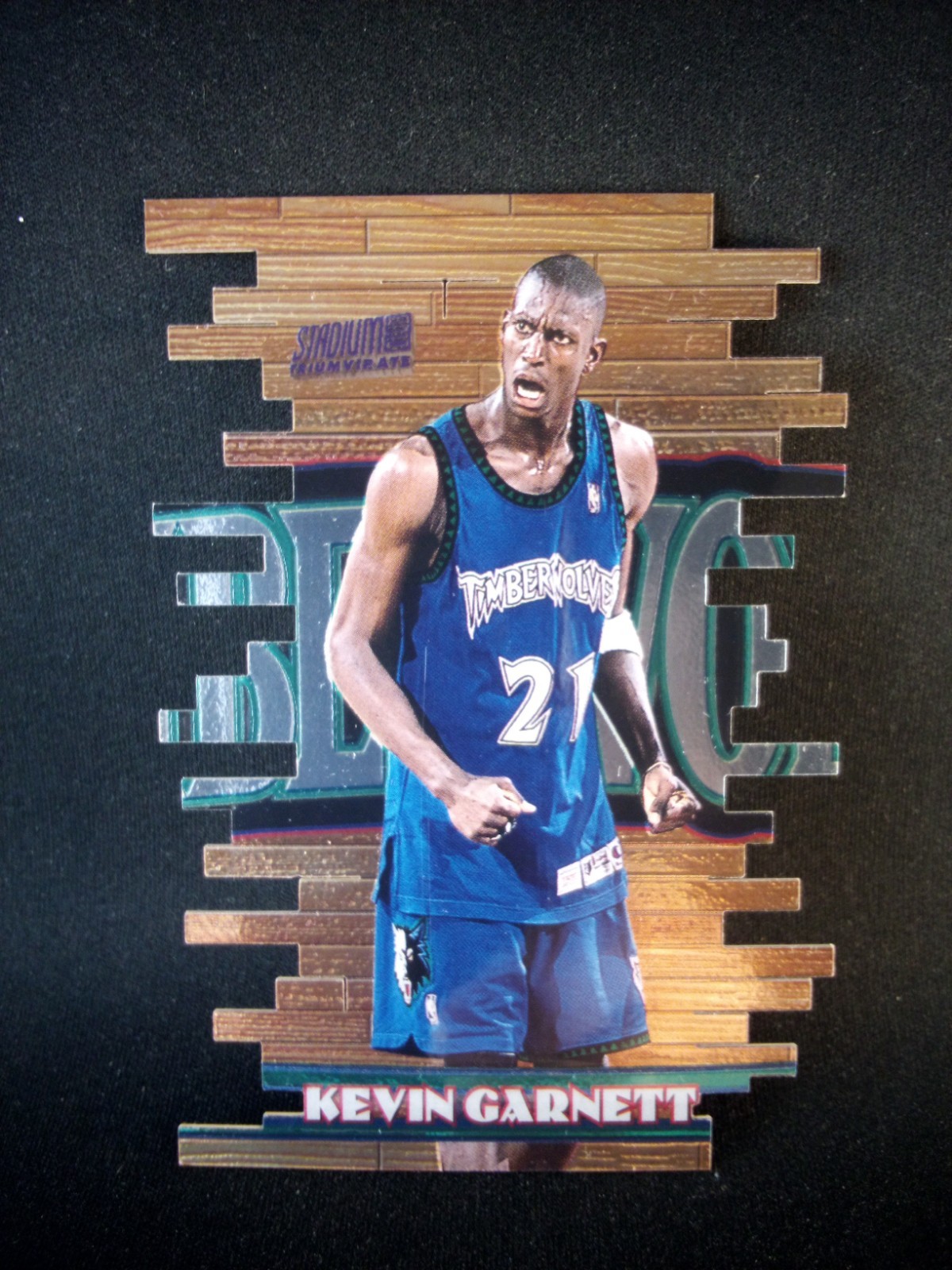 👀🔥1997 TOPPS STADIUM CLUB TRIUMVIRATE MEMBERS ONLY #T5B KEVIN GARNETT 🐐 CLEAN