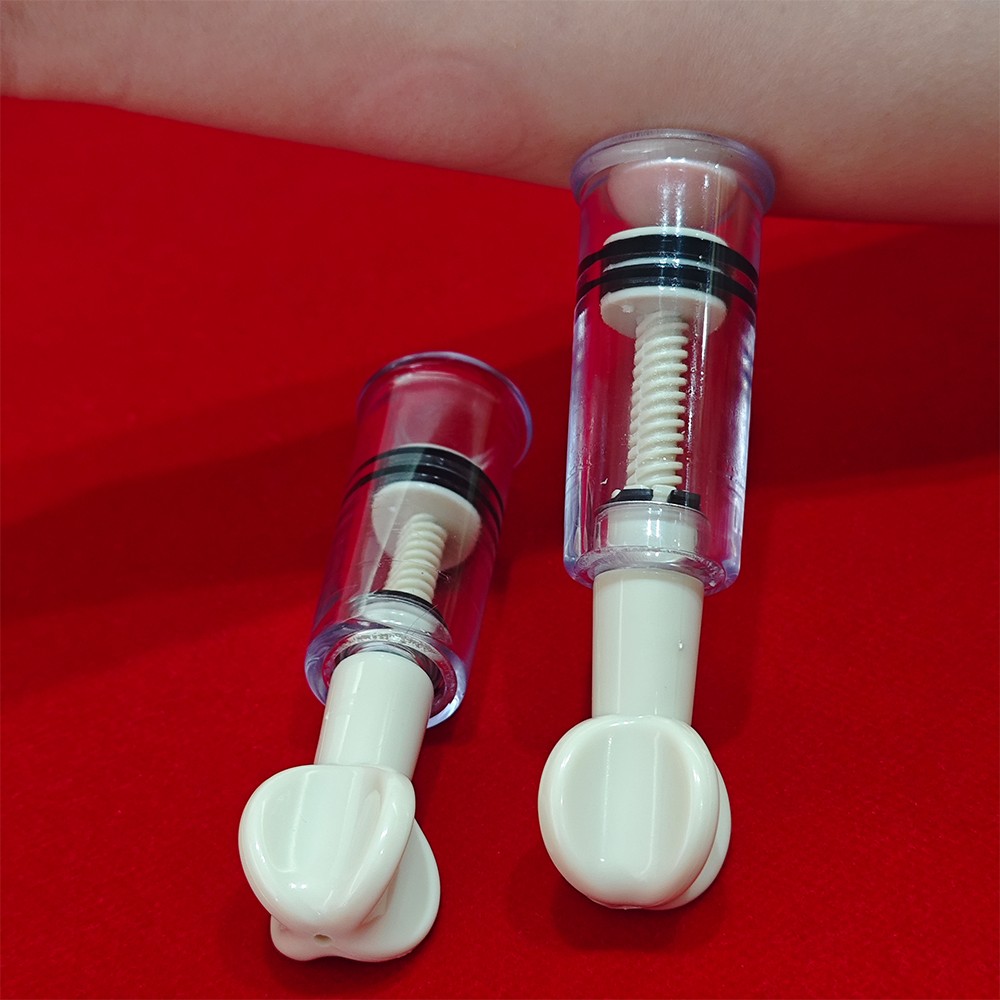 2pcs Nipple Sucking Vacuum Twist Cupping Sucker Breast No Pump Enhancer Enlarger