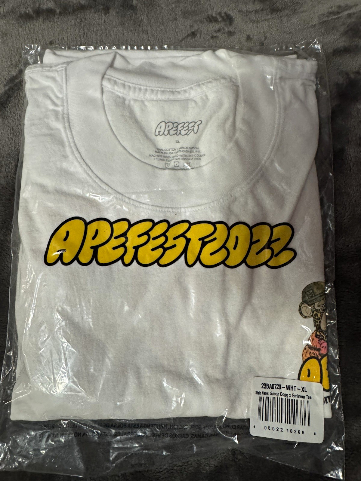 Bored ape yacht club “apefest” tshirt XL white Bored ape yacht club “apefest” tshirt XL white