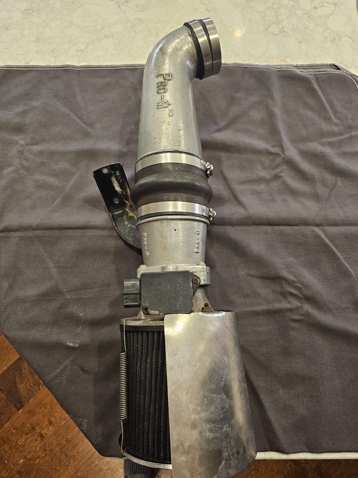 87-93 Ford Mustang Pro-M 77mm Mas Air Intake Foxbody Ford Motorsport SVO 24 lb