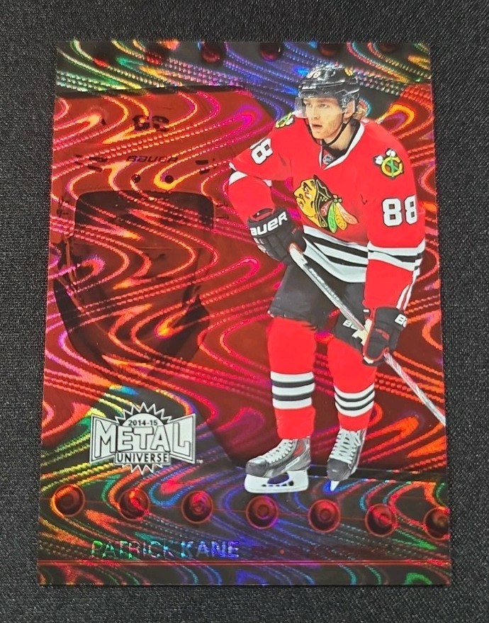 2014-15 Fleer Showcase - Metal Universe Patrick Kane Precious Metal Gems Red/100
