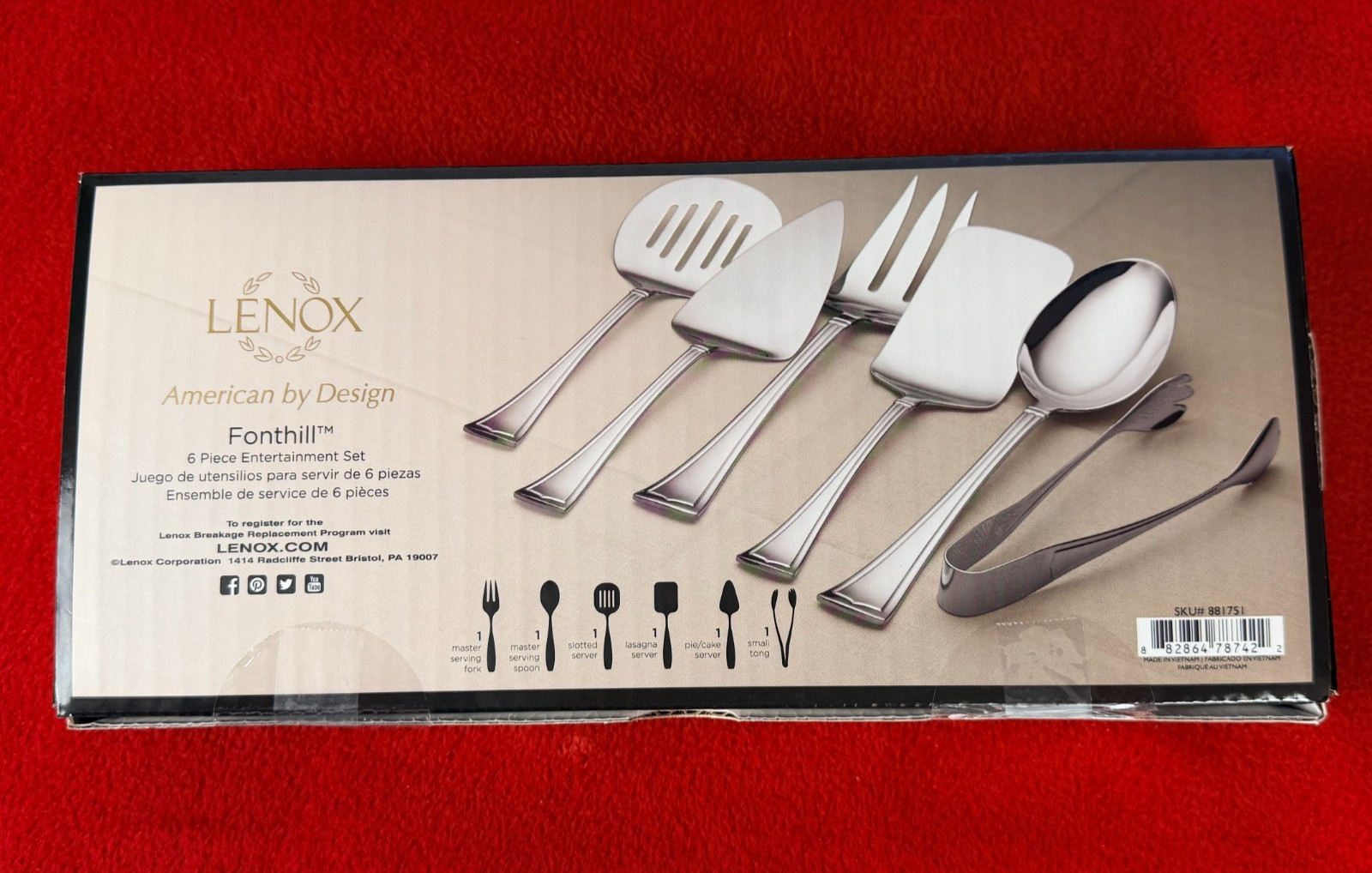 Lenox Fonthill 6 Piece Entertainment Set-New in Box Lenox Fonthill 6 Piece Entertainment Set-New in Box
