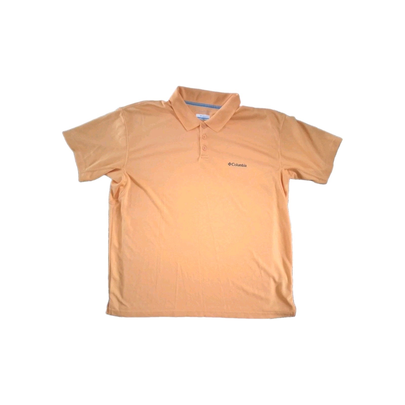 Columbia Men\'s Polo Shirt XXL Orange, Short Sleeve, Active Fit