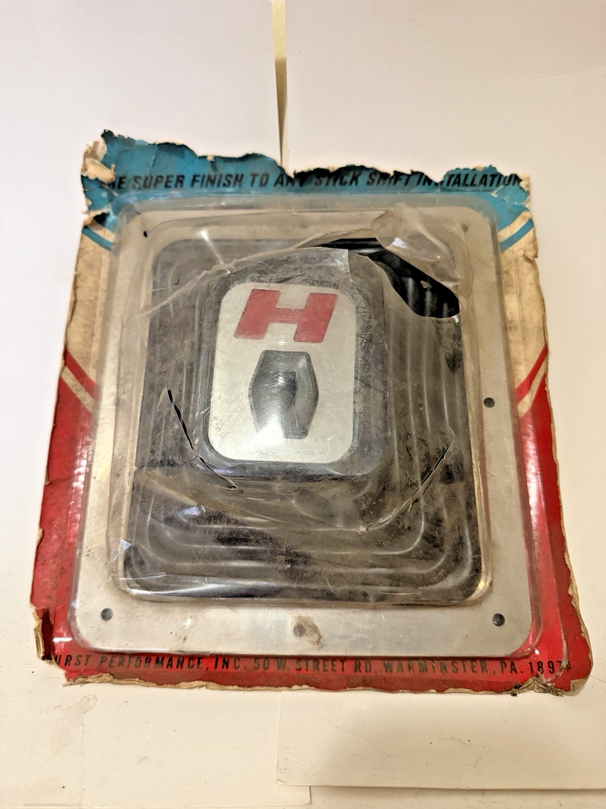 Hurst 1147494 Super Boot Shifter Boot Chrome Plate NOS Old Packaging