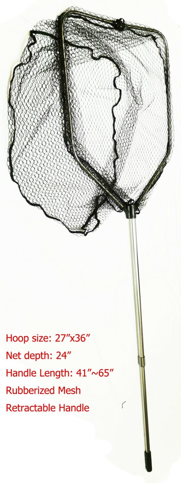 KUFA SPORTS Large Retractable Aluminum Landing Net Rubberized Mesh (FC7085) KUFA SPORTS Large Retractable Aluminum Landing Net Rubberized Mesh (FC7085)