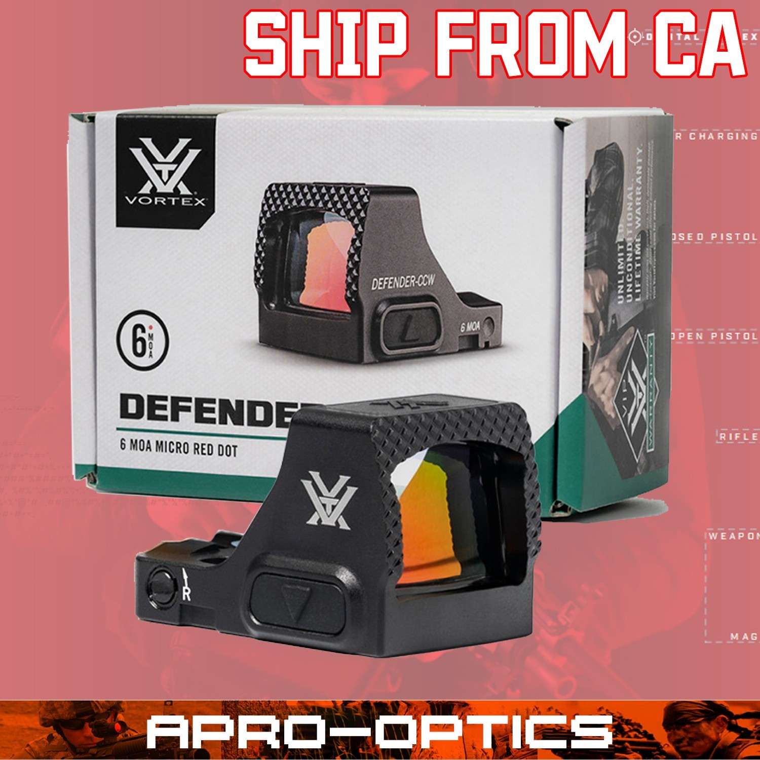 NEW IN STOCK Defender CCW Red Dot 6 MOA 10 Minute Auto Shutoff NEW IN STOCK Defender CCW Red Dot 6 MOA 10 Minute Auto Shutoff