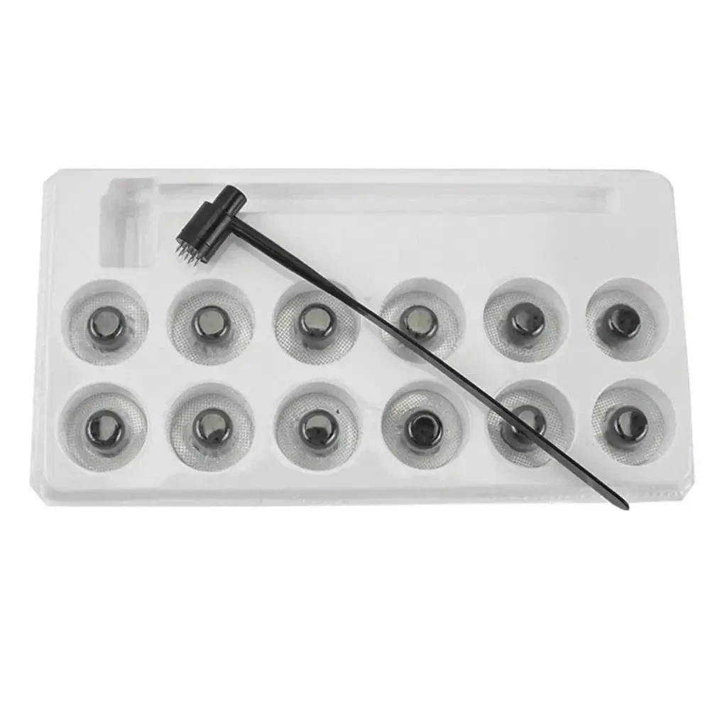7 Star Needle Plum Blossom Dermal Hammer Set 13pcs Replaceable Heads Kit Therapy
